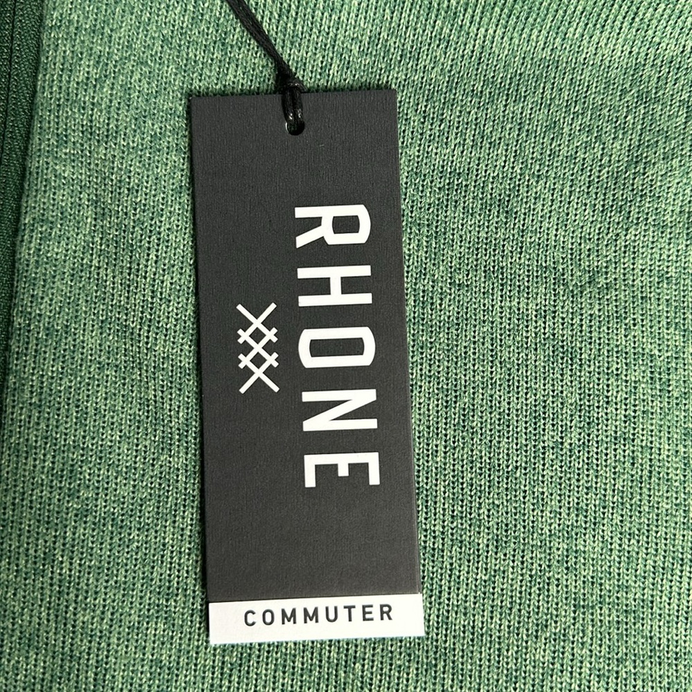 Rhone Commuter 1/4 Zip Pullover Trekking Green Loden Frost Men's NWT - Picture 4 of 9